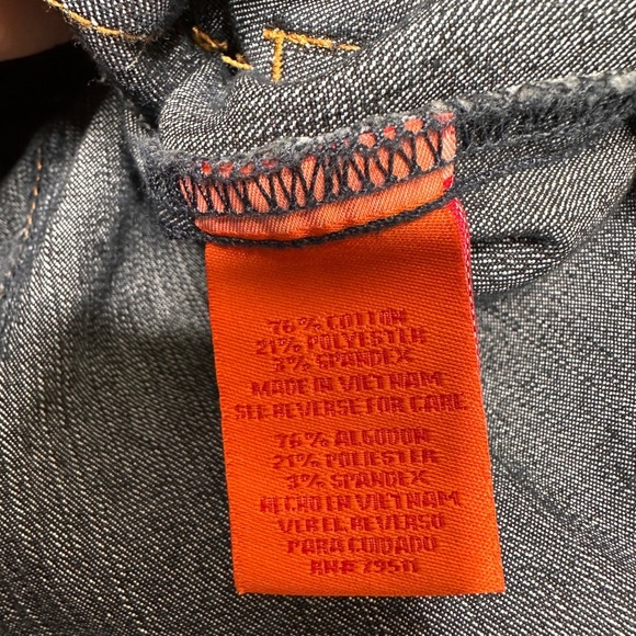 NWT Vintage 90s Y2k Stretch Denim Jacket Indigo Button Front Collared Women's Sm - Picture 4 of 7